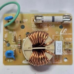 GE Microwave Noise Filter Board 250V 20A Fuse OEM Part JVM6175YK2FS